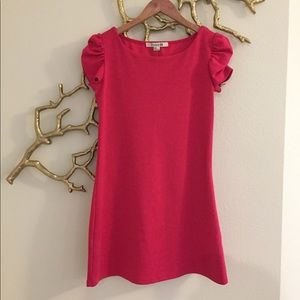 Pink cap sleeve dress